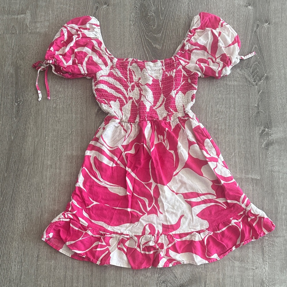 Lily Rose Pink and White Floral Dress